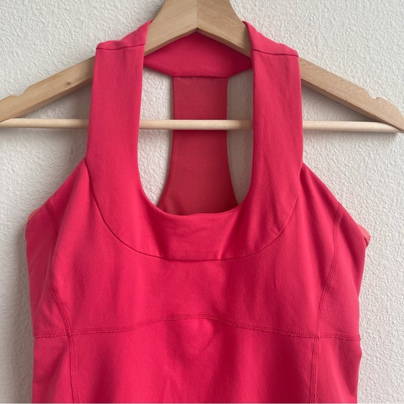 LULULEMON Flash Hot Pink Scoop Neck Racerback Workout Athletic Tank Top - Picture 4 of 11